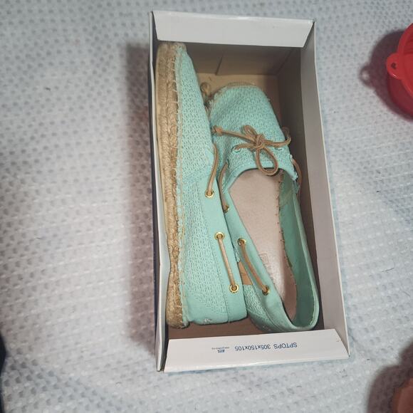 SPERRY EUC WOMENS SZ 9.5 TOP SIDER ESPADRILLES SLIPON SHOES - Picture 1 of 8